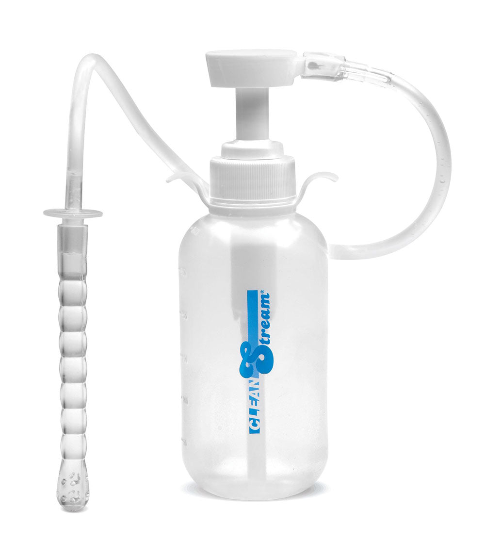 Pump Action Enema Bottle With Nozzle XR Brands Clean Stream