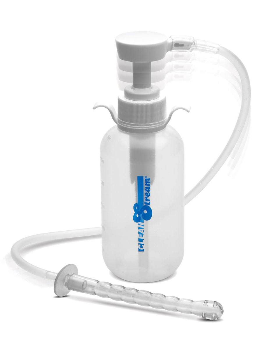 Pump Action Enema Bottle With Nozzle XR Brands Clean Stream