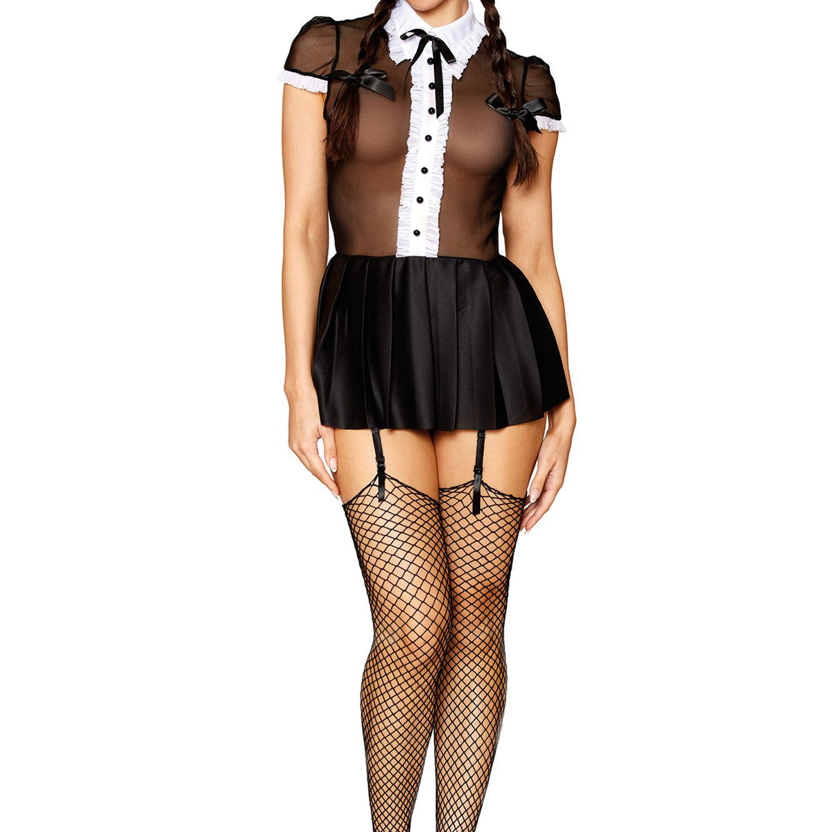 Gothic School Girl - Miss Behavin - One Size -  Black Dreamgirl