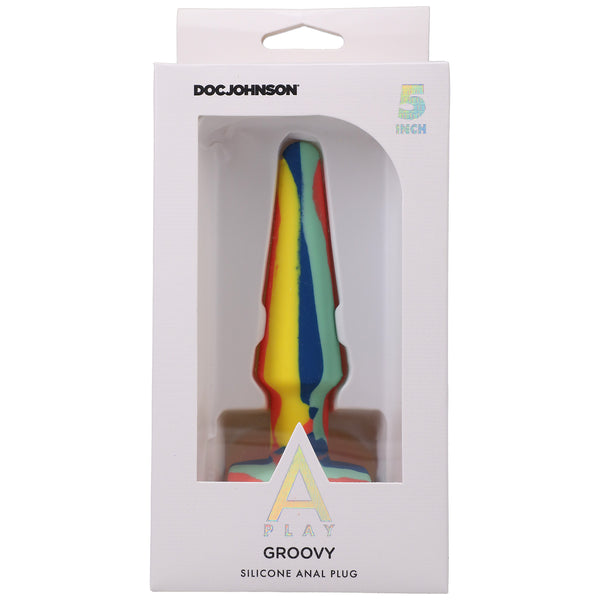 A-Play Groovy Silicone Anal Plug 5 Inch - Sunrise Sale Specials