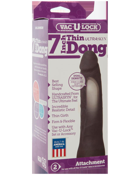 Vac-U- Lock 7-Inch Ur3 Thin Dong - Black Sale Specials