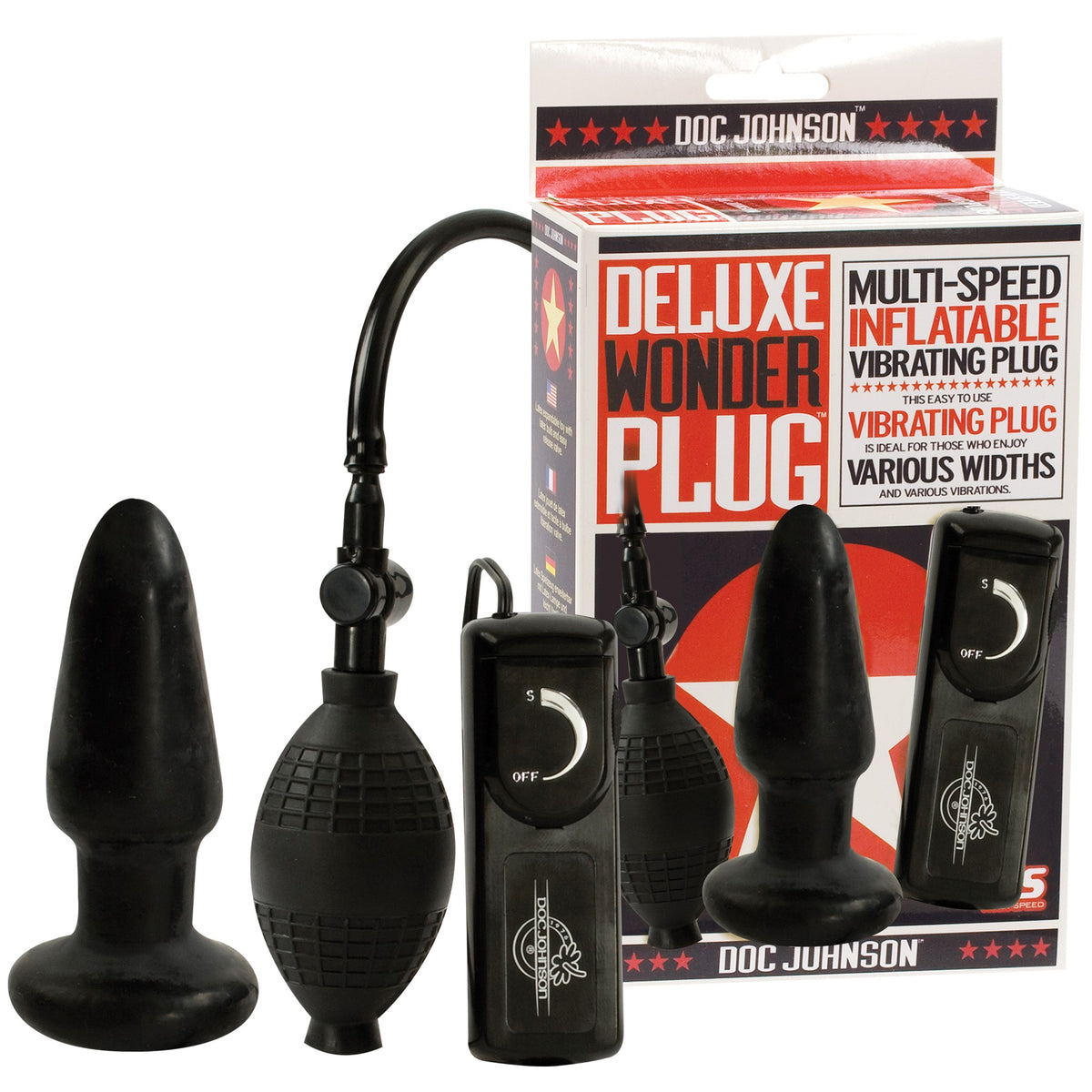 Deluxe Wonder Plug - Black Doc Johnson