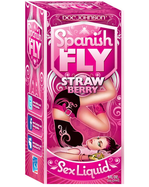 Spanish Fly Sex Drops- 1 Fl. Oz. - Wild Strawberry Doc Johnson