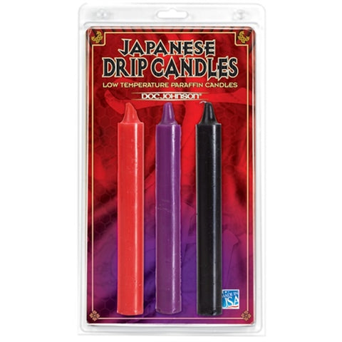 Japanese Drip Candles Set of 3 - Assorted Colors Doc Johnson