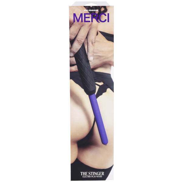 Merci - the Stinger - Electroplay Wand -  Black/violet Doc Johnson