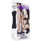 Merci - Bind and Tie - 6mm Hemp Bondage Rope - 30  Feet - Black Doc Johnson