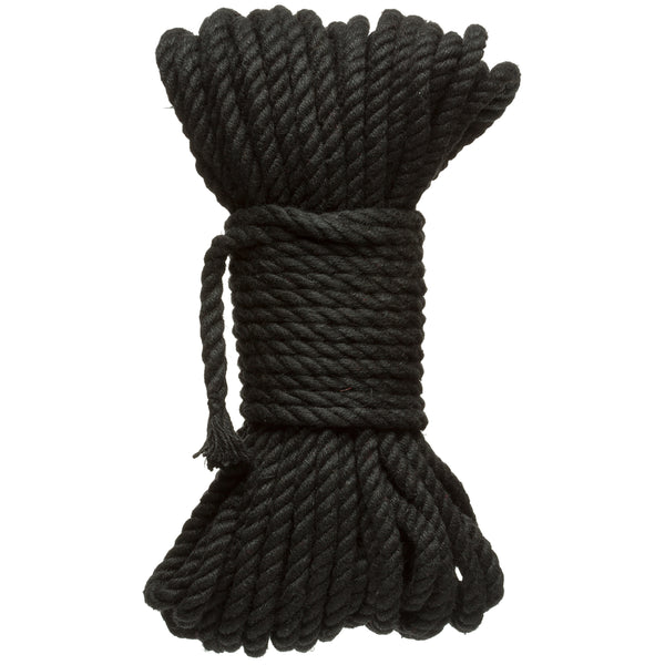 Merci - Bind and Tie - 6mm Hemp Bondage Rope - 50  Feet - Black Doc Johnson