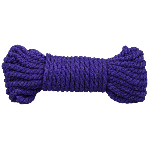 Merci - Bind and Tie - 6mm Hemp Bondage Rope - 30  Feet - Violet Doc Johnson