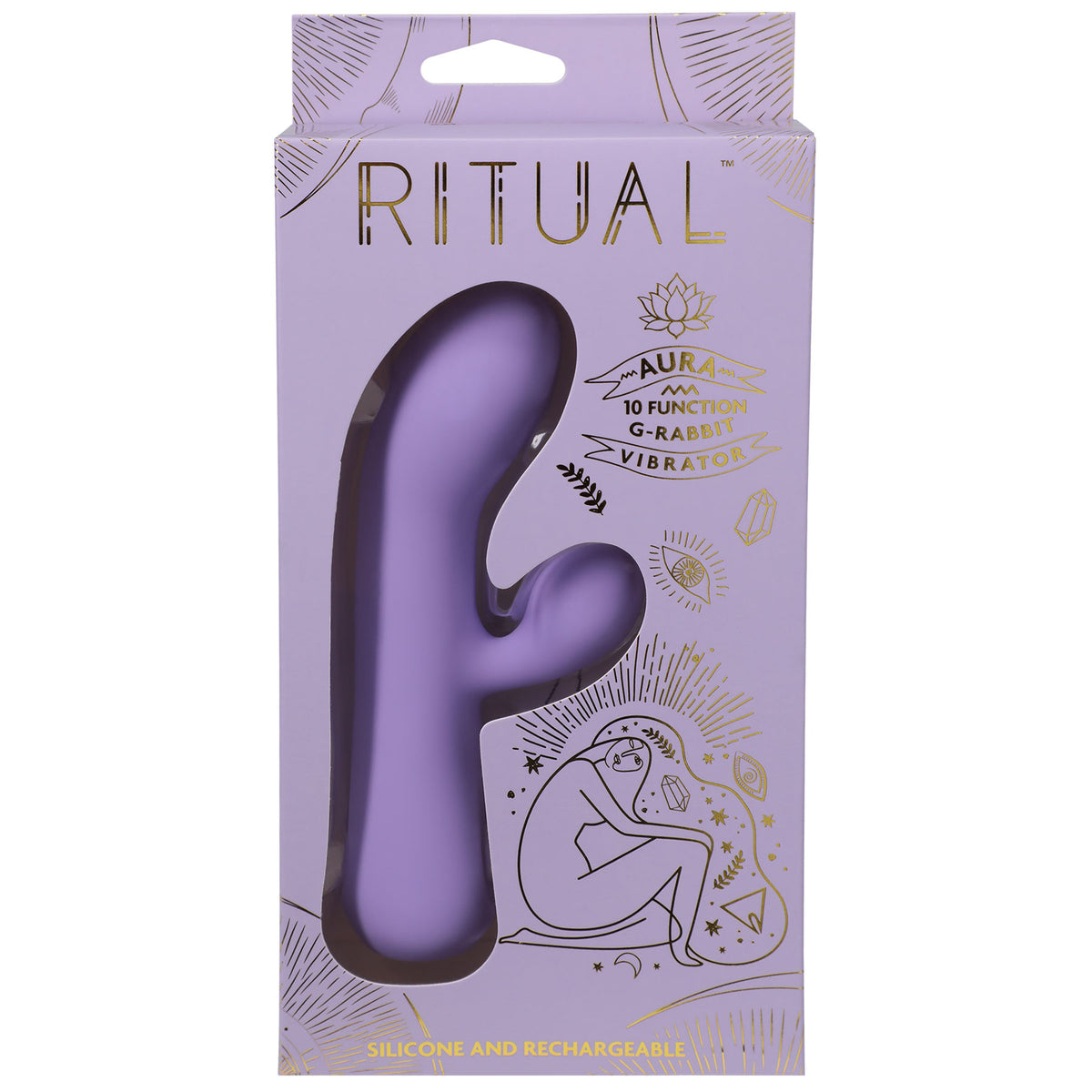 Ritual - Aura - Rechargeable Silicone Rabbit Vibe  - Lilac Sale Specials