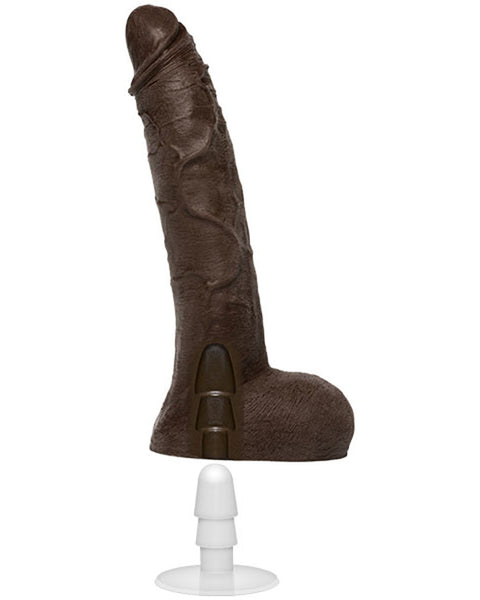 Jason Luv - 10 Inch Ultraskyn Cock With Removable Vac-U-Lock Suction Cup - Chocolate Doc Johnson