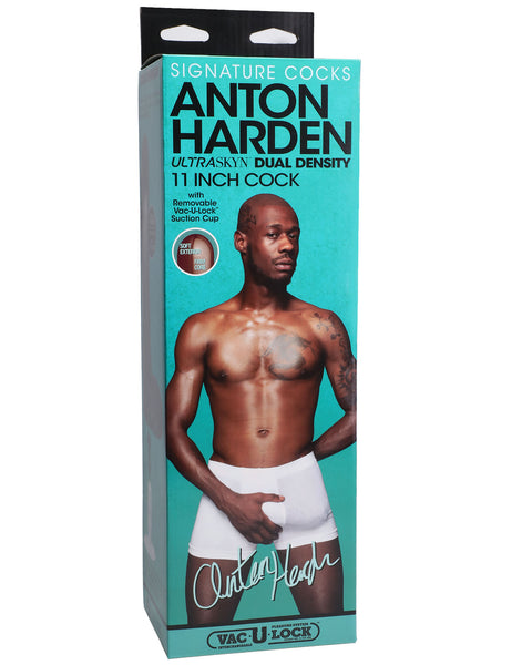 Signature Cocks - Anton Harden - 11 Inch  Ultraskyn Cock With Removable Vac-U-Lock Suction  Cup Doc Johnson