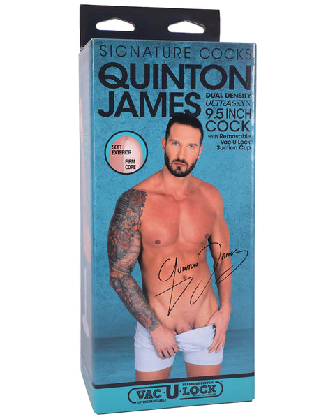 Signature Cocks - Quinton James - 9.5 Inch  Ultraskyn Cock With Removable Vac-U-Lock  Suction Cup Sale Specials