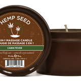 Hemp Seed 3-in-1 Massage Candle Cabin Fever 6oz/  170 G Sale