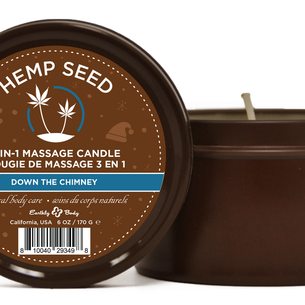 Hemp Seed 3-in-1 Massage Candle Down the Chimney  6oz/ 170 G Sale