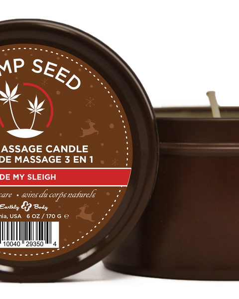 Hemp Seed 3-in-1 Massage Candle Ride My Sleigh  6oz/ 170 G Sale