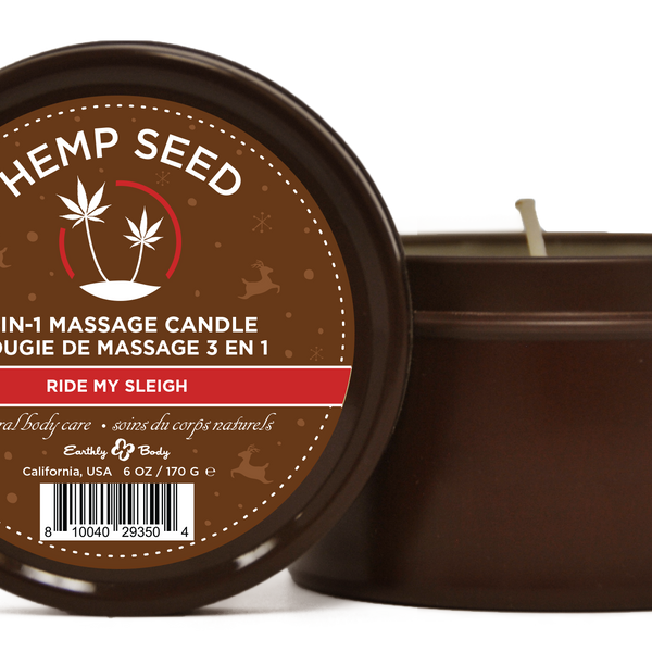 Hemp Seed 3-in-1 Massage Candle Ride My Sleigh  6oz/ 170 G Sale