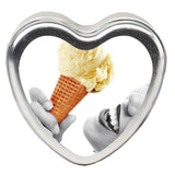 Edible Heart Candle - Vanilla - 4 Oz. Earthly Body