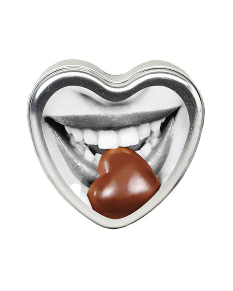 Edible Heart Candle- Chocolate - 4 Oz. Earthly Body