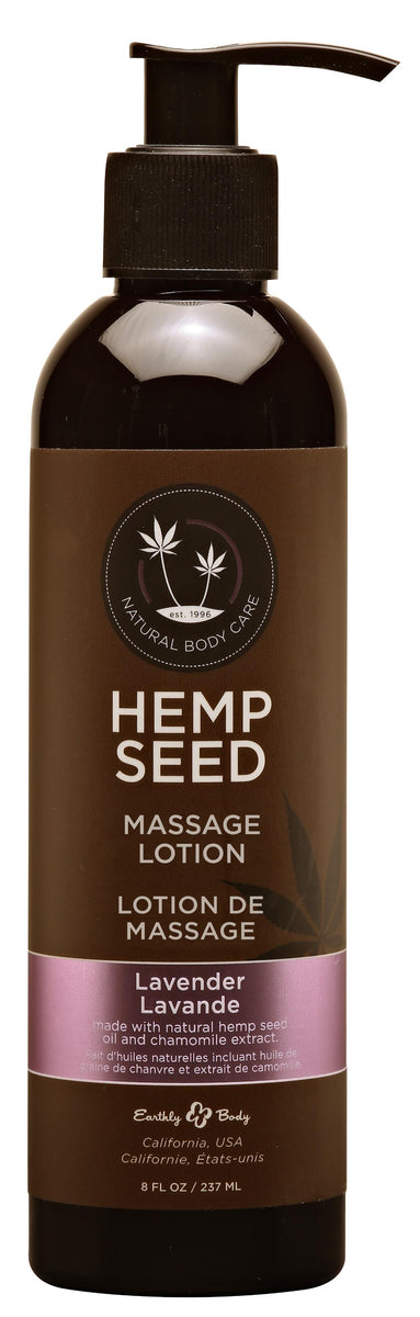 Hemp Seed Massage Lotion - Lavender - 8 Fl. Oz. / 237ml Earthly Body