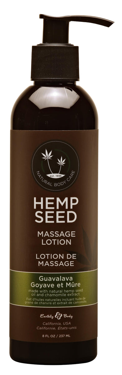 Hemp Seed Massage Lotion - Guavalava - 8 Fl. Oz. Earthly Body