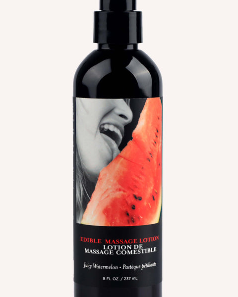 Edible Massage Lotion - Watermelon - 8 Fl. Oz. Earthly Body