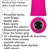 Bunny Bullet Rechargeable - Pink Evolved Novelties