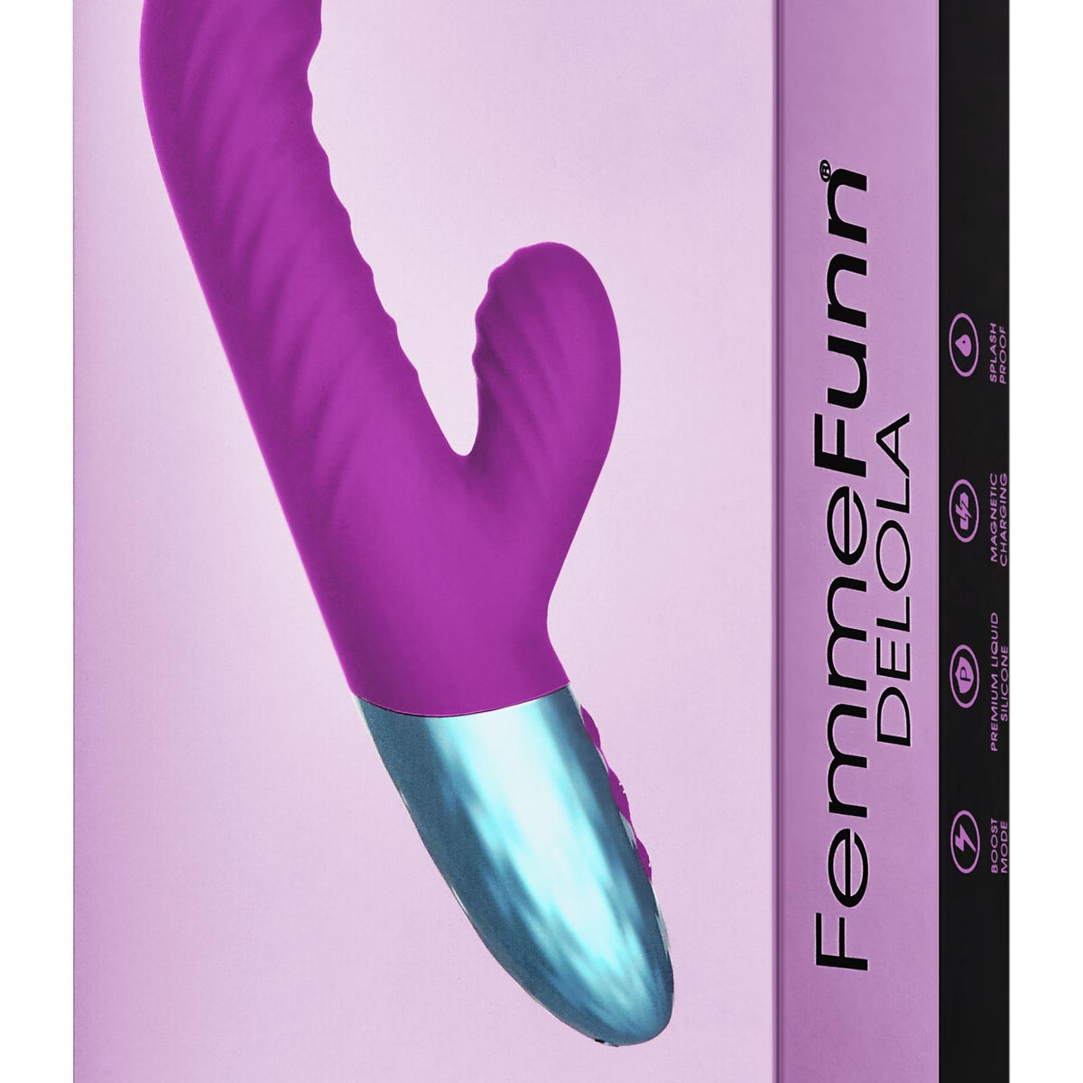 Delola Liquid Silicone Rabbit - Purple Femme Funn