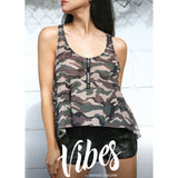 Savage Af Swing Top - Forest Camo - S/m Sale