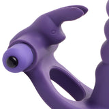 Double Delight Dual Insertion Vibrating  Rabbit Cock Ring XR Brands Frisky