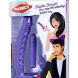 Double Delight Dual Insertion Vibrating  Rabbit Cock Ring XR Brands Frisky