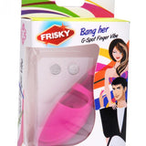 Bang Her Silicone G-Spot Finger Vibe Pink XR Brands Frisky