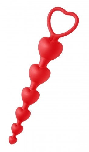 Sweet Hearts - Heart Shaped Silicone Anal Beads XR Brands Frisky