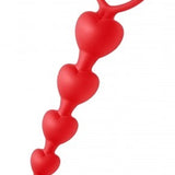 Sweet Hearts - Heart Shaped Silicone Anal Beads XR Brands Frisky