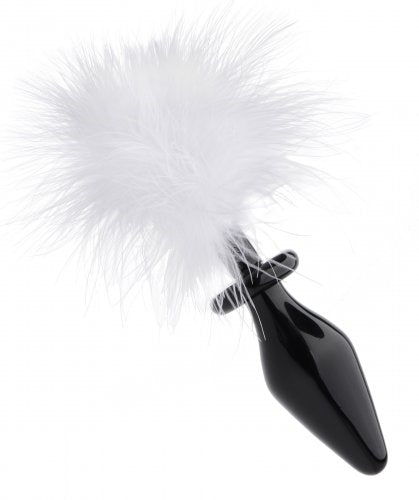 Fluffer Bunny Tail Glass Anal Plug XR Brands Tailz