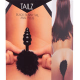 Black Bunny Tail Anal Plug XR Brands Tailz