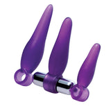 Fanny Fiddlers 3 Piece Finger Rimmer Set With Vibrating Bullet XR Brands Frisky