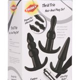 Thrill Trio Anal Plug Set - Black XR Brands Frisky