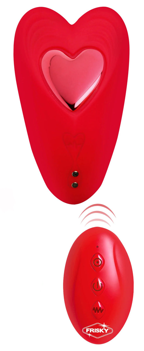 Love Connection Silicone Panty Vibe With Remote Control - Red XR Brands Frisky