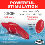 Love Connection Silicone Panty Vibe With Remote Control - Red XR Brands Frisky