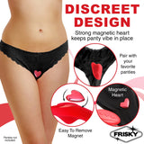 Love Connection Silicone Panty Vibe With Remote Control - Red XR Brands Frisky