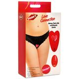 Love Connection Silicone Panty Vibe With Remote Control - Red XR Brands Frisky