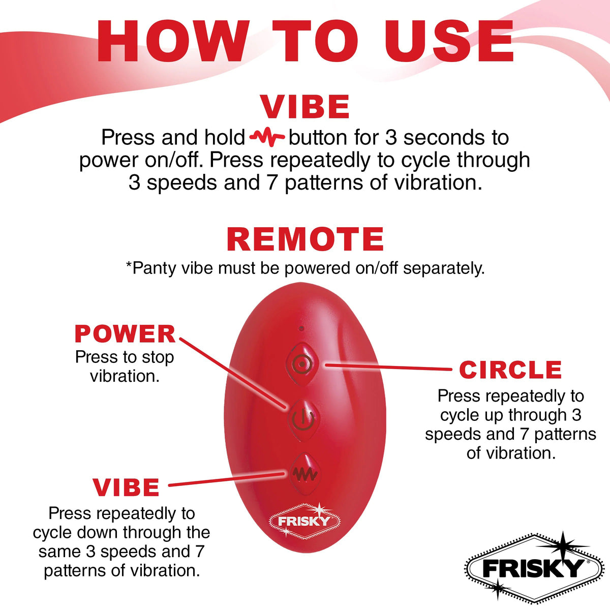 Love Connection Silicone Panty Vibe With Remote Control - Red XR Brands Frisky