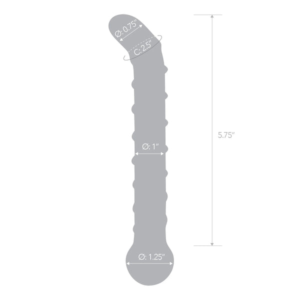 Mr. Swirly 6.5 Inch G-Spot Glass Dildo Glas