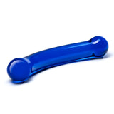 6 Inch Curved G-Spot Blue Glass Dildo Glas