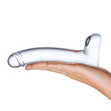 7 Inch Realistic Curved Glass G-Spot Dildo - Clear Glas