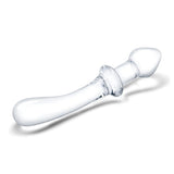 9 Inch Classic Curved Dual-Ended Dildo - Clear Glas