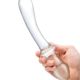 9 Inch Classic Curved Dual-Ended Dildo - Clear Glas