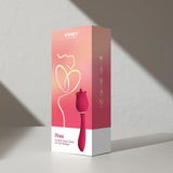 Rhea - the Rose Clit Licking Tongue Vibrator and G Spot Massager - Pink Honey Play Box