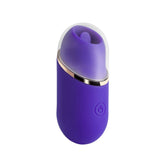 Abby - Mini Clit Licking Vibrator Tongue Sex Toy  - Purple Honey Play Box