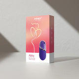 Abby - Mini Clit Licking Vibrator Tongue Sex Toy  - Purple Honey Play Box